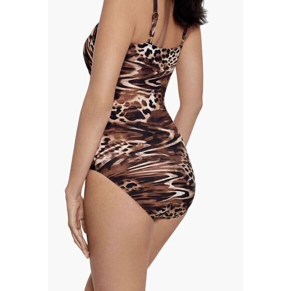 Miraclesuit Europe One Piece in Ocicat Underwire  Swimsuit Size 16 NEW - Picture 2 of 5